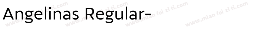 Angelinas Regular字体转换